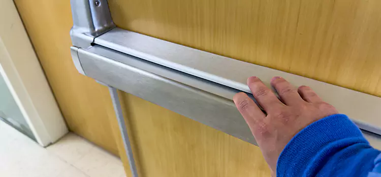 Installing a Push Bar on a Door Rolling Meadows